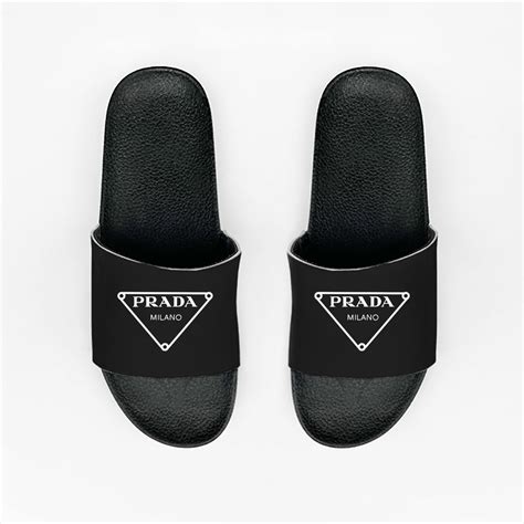 prada fluffy sliders|designer prada flip flops.